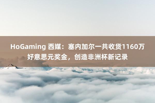 HoGaming 西媒：塞内加尔一共收货1160万好意思元奖金，创造非洲杯新记录