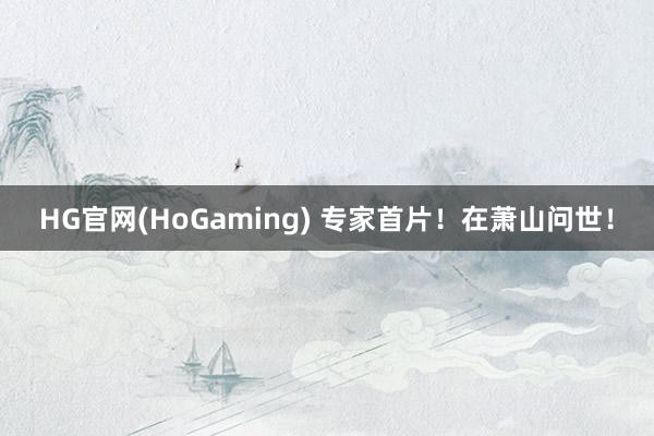 HG官网(HoGaming) 专家首片！在萧山问世！