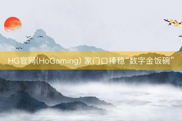 HG官网(HoGaming) 家门口捧稳“数字金饭碗”